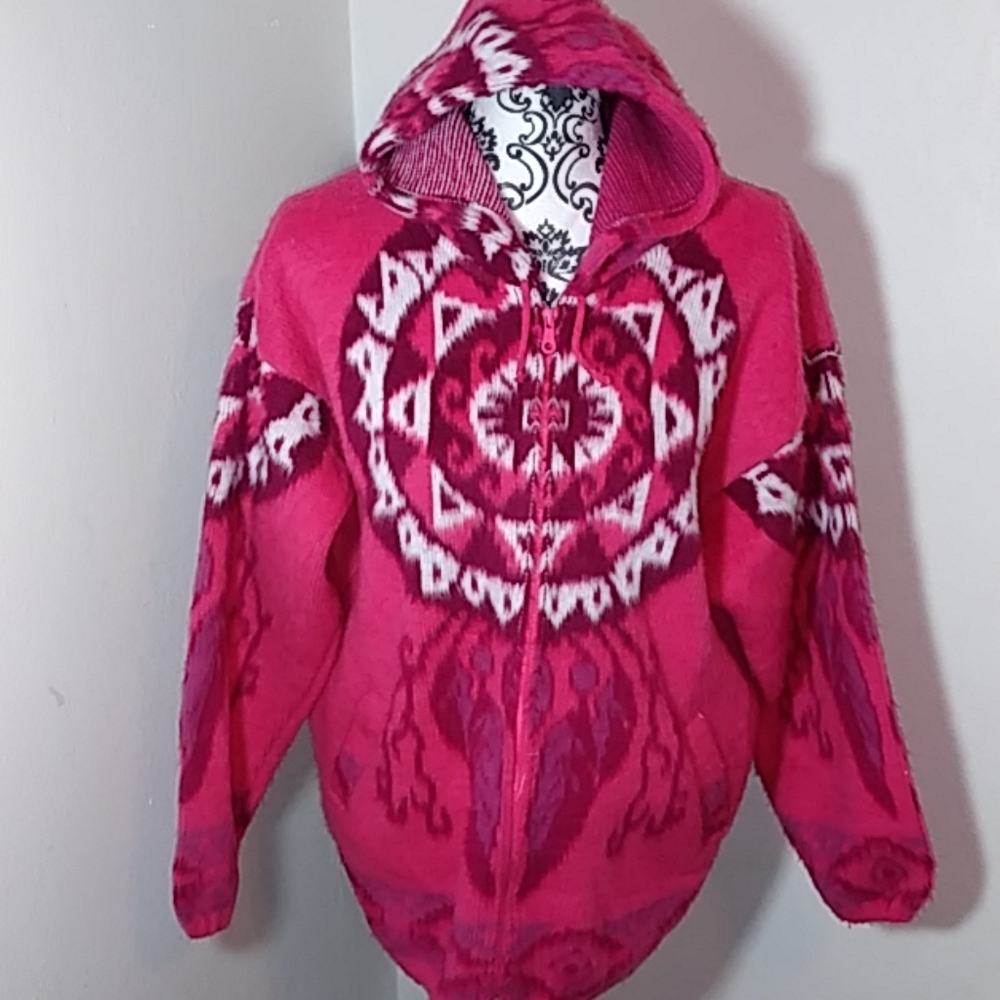 Artesanias Tuntaquimba Zip Wool Jacket.